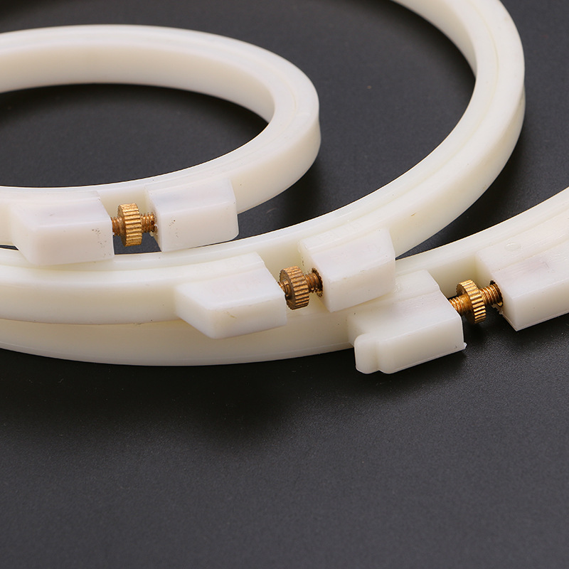 Embroidery machine accessories: Middle adjustable flower stand, round embroidery frame, embroidery stretch, candy-colored ABS plastic square embroidery ring pic 58