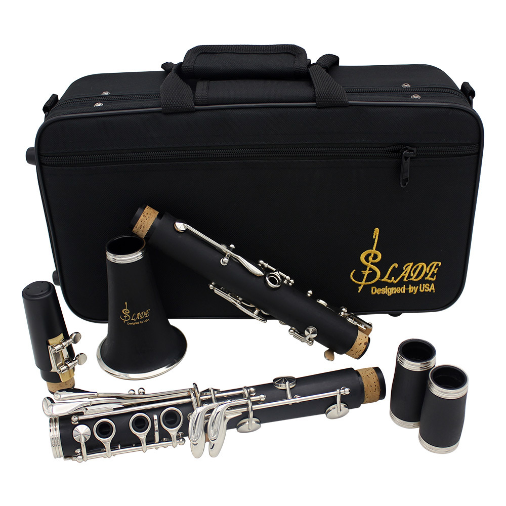 LADE clarinete en si bemol 17 teclas baquelita negro estudiante adulto examen conjunto de instrumentos color baquelita pic 22