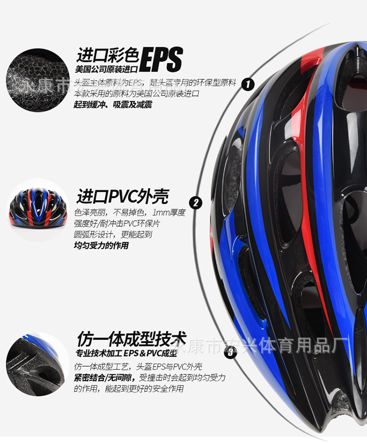 儿童轮滑头盔溜冰鞋自行车平衡车滑板车运动安全帽成人骑行护具男详情2