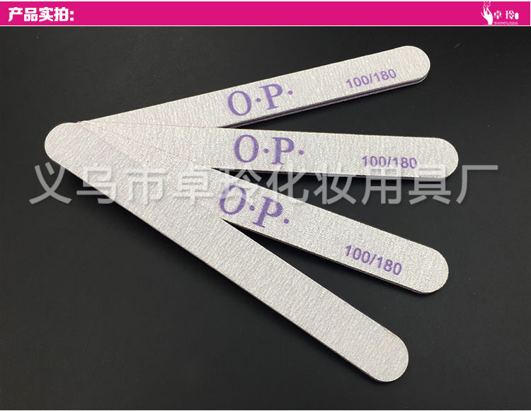 Wholesale 100/180 nail files, nail trimming and sanding strips, double-sided sanding nail tools pic 3
