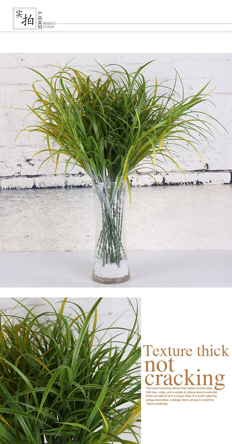 仿真植物壁挂仿真短五头朱朱草植物墙装饰挂篮藤条仿真花假花绿植详情7