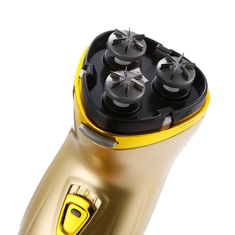 Lingke ES178 Gold three-blade Razor, Electric charging razor, waterproof Beard Razor Manufacturer wholesale pic 10