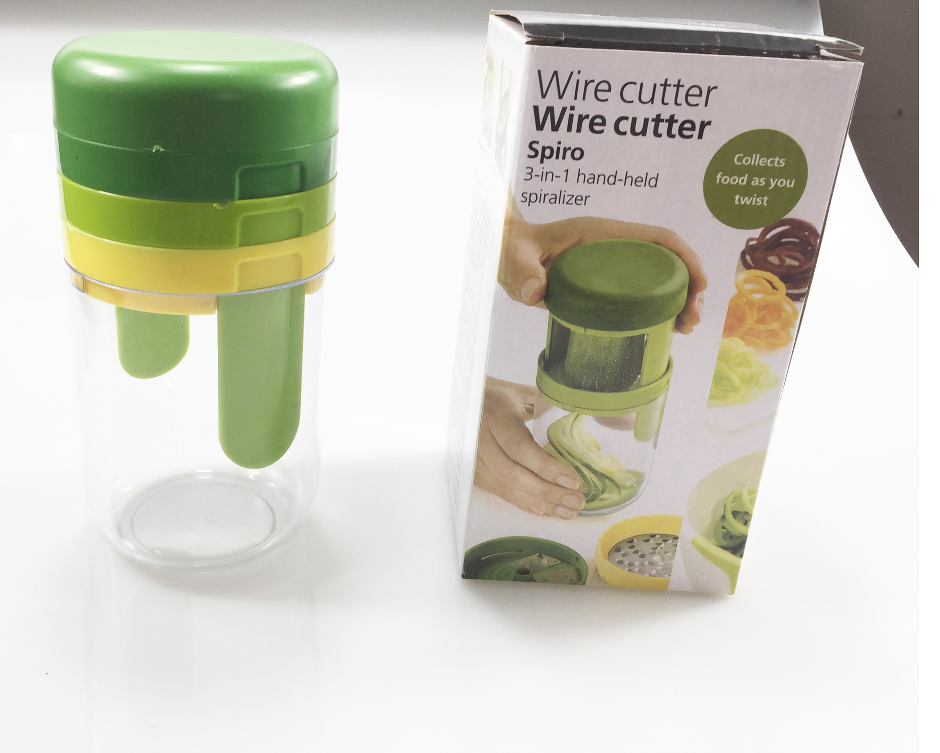 3in1 spiralizer  三合一漏斗旋转杯手动黄瓜土豆蔬菜旋转切丝器详情3