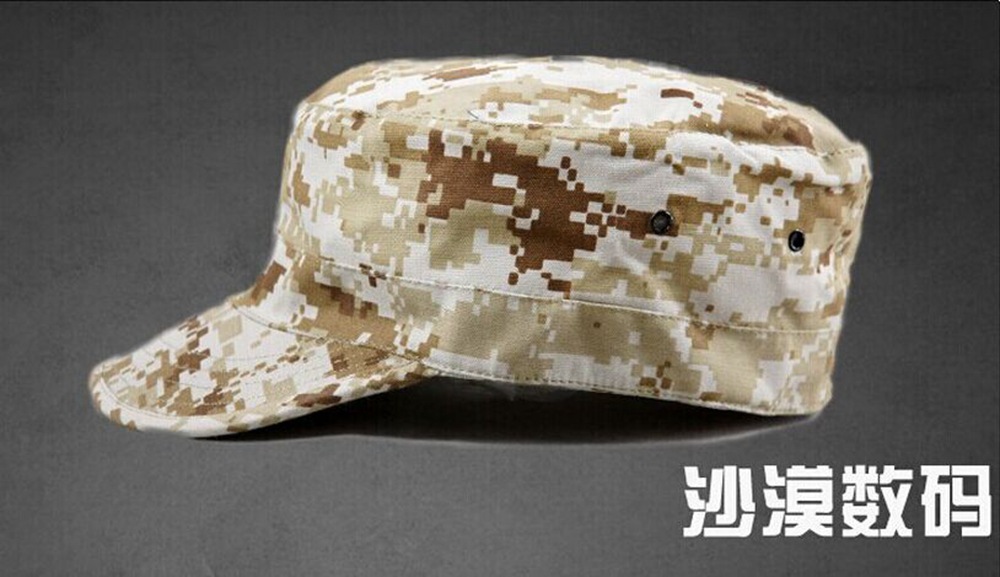 Dinghong Military Enthusiast Outdoor camouflage flat top hat, male special forces soldier Penney hat, soldier cap, combat cap, training cap, female pic 5