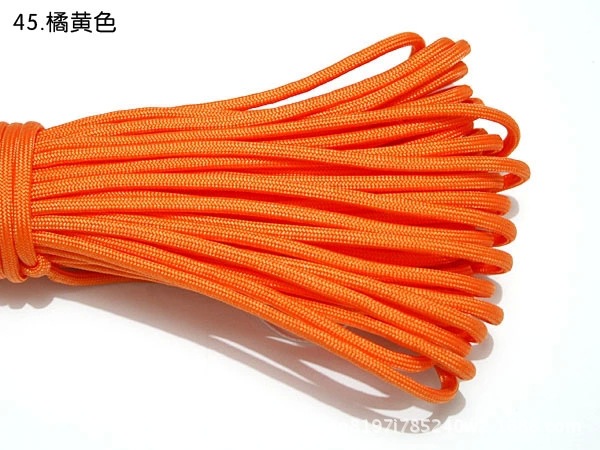 7七芯伞绳31米100英尺4MM户外编织手链用绳捆绑晾晒绳200色详情9