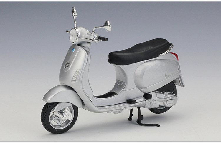 1:18Vespa 维斯帕踏板车摩托车仿真合金模型复古摩托车玩具车详情36