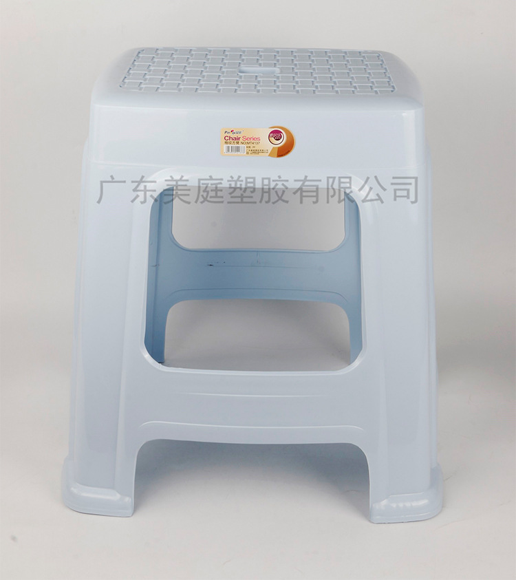 厂家批发MF93-4137格纹长方凳 时尚家用塑料凳子 加厚成人高凳户外客厅椅子详情14
