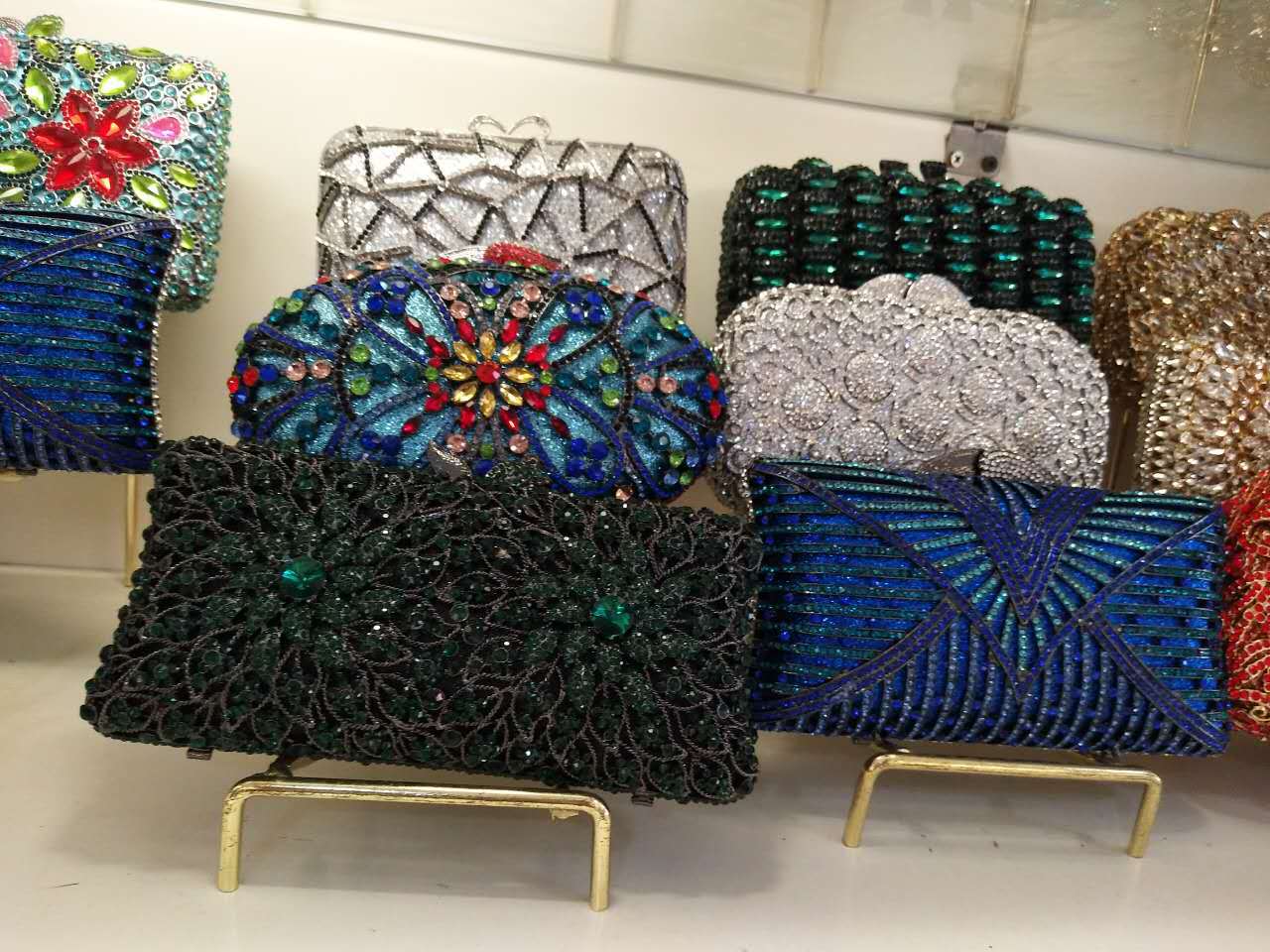 BL086 AliExpress Water Diamond Bag, Perforated Metal diamond-encrusted Dinner Bag, Full Diamond handbag for Foreign Trade Ladies, Banquet Bag pic 71