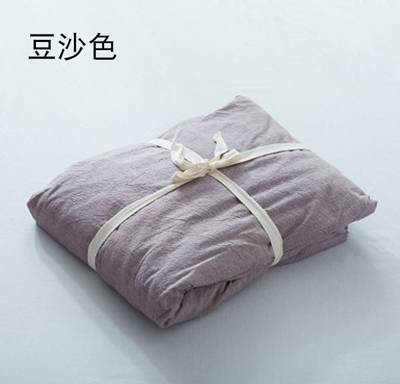 全棉色织水洗棉布料 纯棉素色纯色家纺四件套床单床笠布批发利达详情21