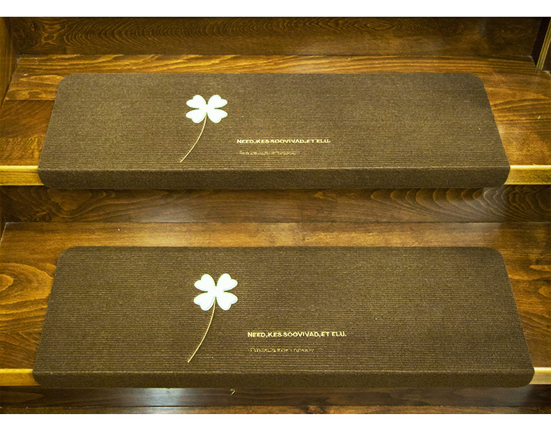 Self-adhesive stair treads without glue, home stair MATS, solid wood floor anti-slip and silent foot MATS, luminous pic 20