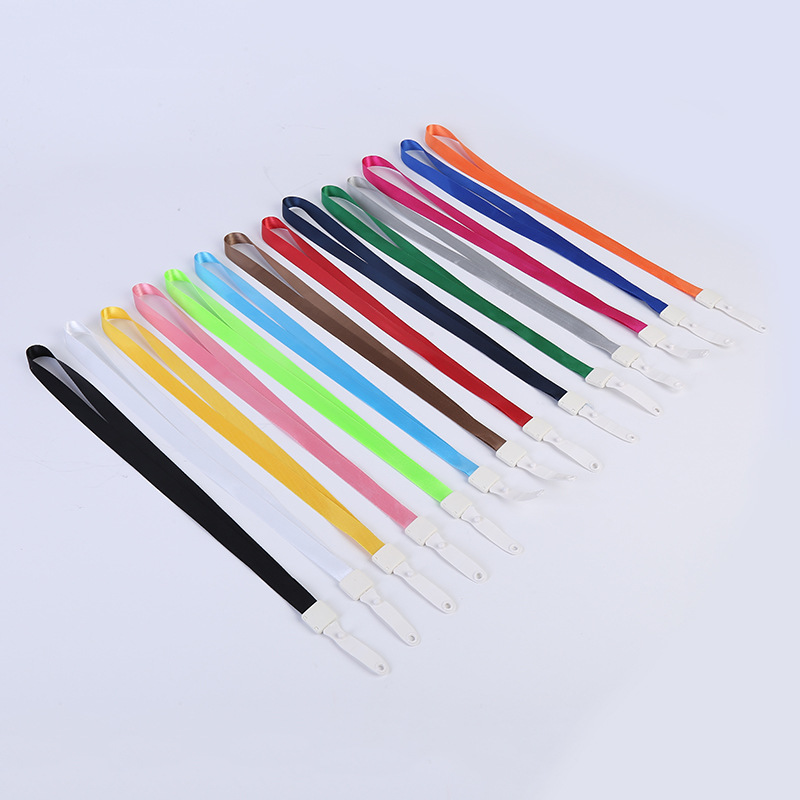 1.5CM one-piece leather strap straight extension lanyard, work ID lanyard, logo printed, name tag, lanyard manufacturer wholesale pic 15