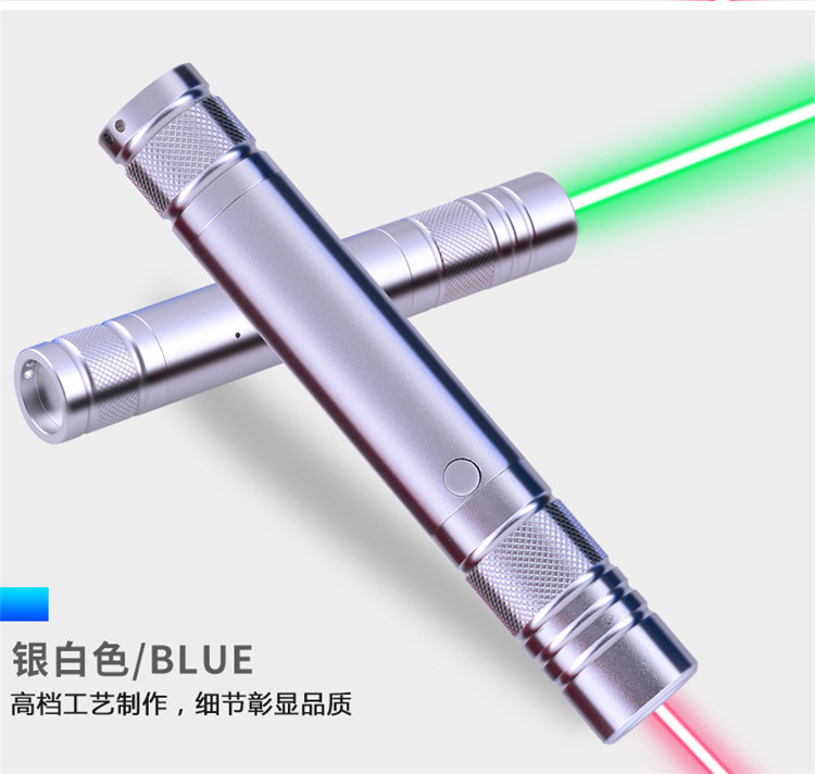 2019 New USB charging laser flashlight, hand-held shooting tower sand table, laser lamp, laser pen wholesale, multi-functional strong light illumination pic 7