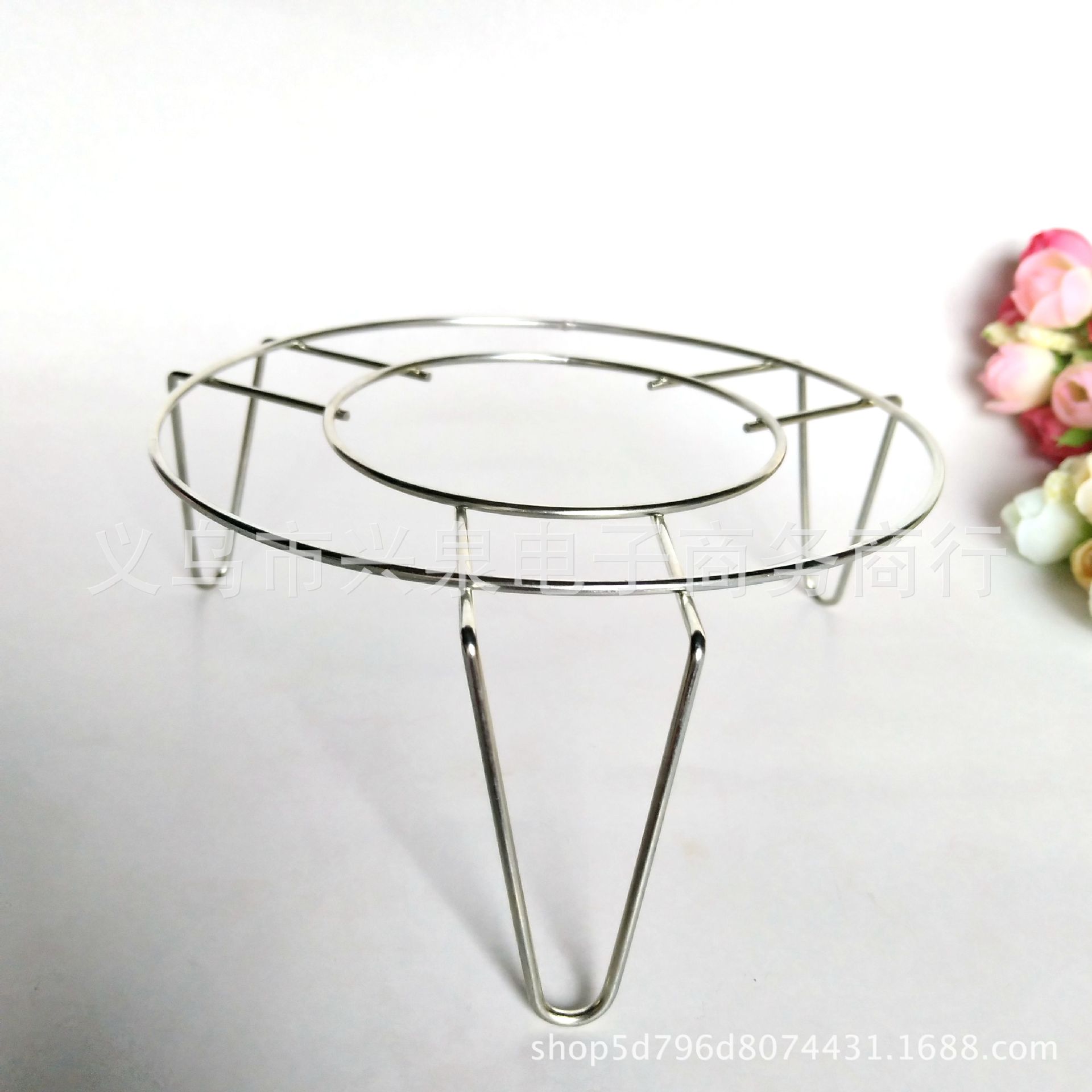 【 Zone 2-12 】16# Steamer rack 50/ bundle 600/ box 16 cm single-layer steamer rack Metal iron pot rack Kitchen cage rack Triangular steamer rack One yuan general merchandise wholesale pic 6