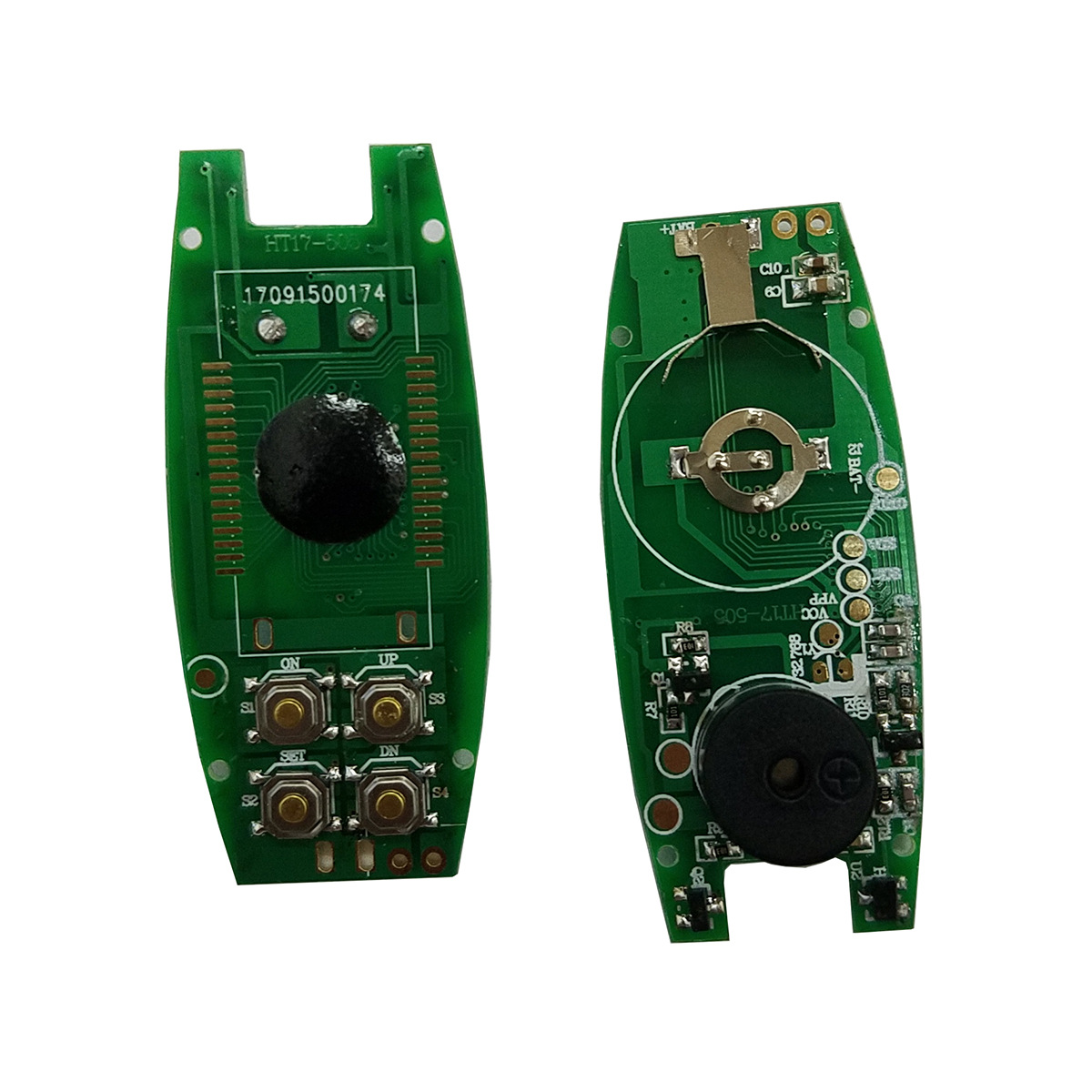 电子计数跳绳线路板LCD液晶显示屏数据存储运动跳绳PCBA方案开发电子元器件PCB电路板详情6