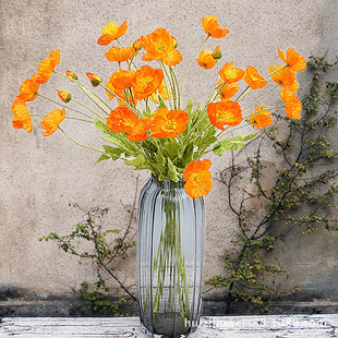 仿真花蝴蝶兰单枝欧美10头蝴蝶兰家居摆放婚庆软装摄影装饰花兰花详情9