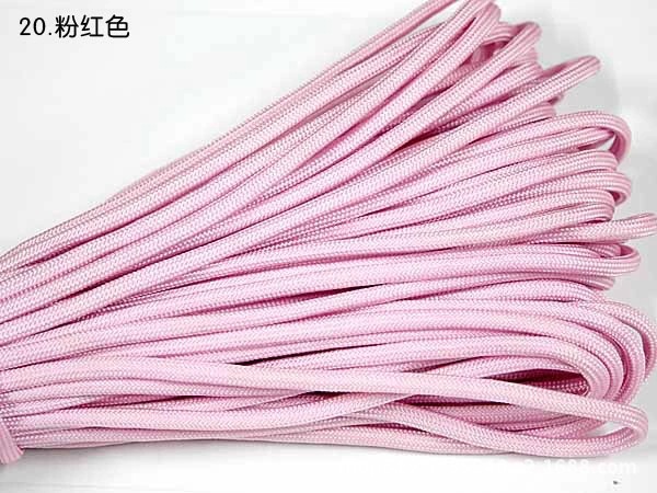 7七芯伞绳31米100英尺4MM户外编织手链用绳捆绑晾晒绳200色详情11
