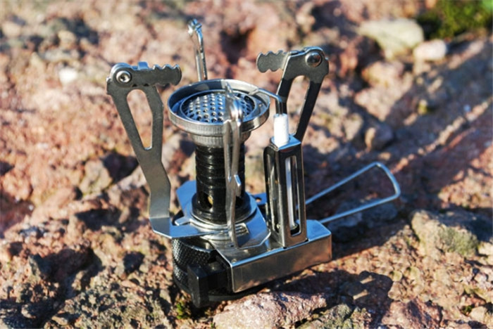 户外迷你一体式炉头可折叠不锈钢燃气支架登山野营便携防风炊具详情8