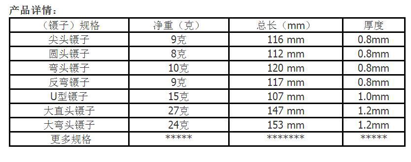 7pc tweezers set, anti-static elbow electronic pliers, mobile phone repair tweezers set, hardware tools pic 21