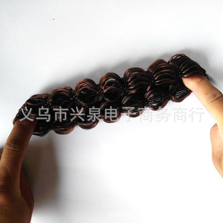 【1-7 Zones 】 Large wigs 20 per pack, large wig loops, hair loops, realistic headwear, fiber hair accessories, best-selling products, Yiwu accessories wholesale pic 9