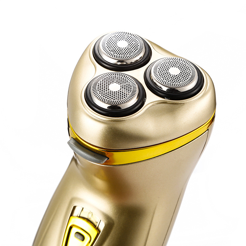 Lingke ES178 Gold three-blade Razor, Electric charging razor, waterproof Beard Razor Manufacturer wholesale pic 9