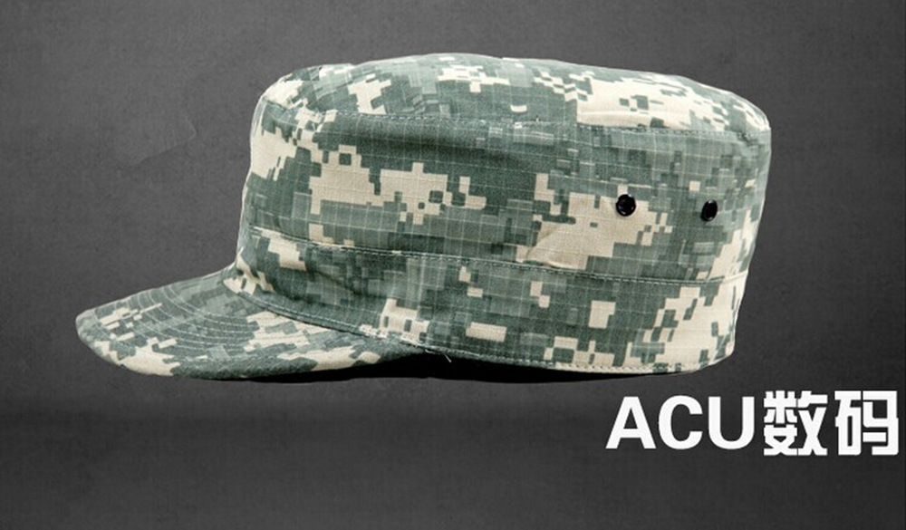 Dinghong Military Enthusiast Outdoor camouflage flat top hat, male special forces soldier Penney hat, soldier cap, combat cap, training cap, female pic 10