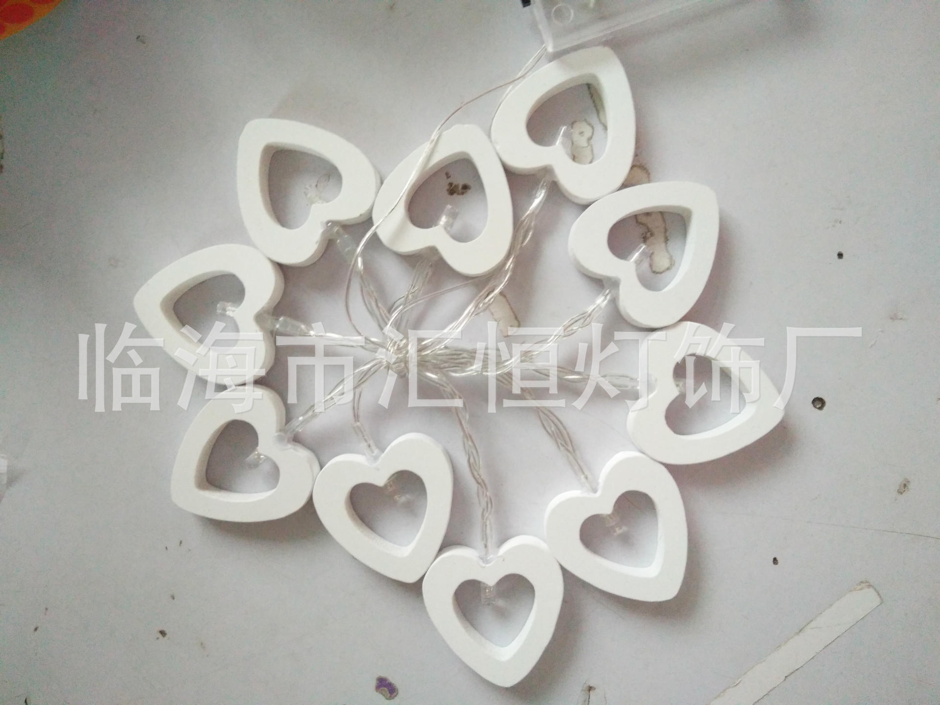 厂家现货供应led电池盒灯串节日装饰彩灯10灯1.2米爱心灯串详情7