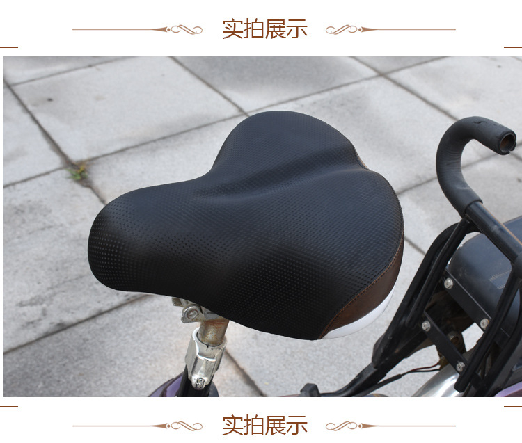 Electric vehicle seat cushion, bicycle seat, load-bearing king, enlarged saddle, thickened seat, pressure-resistant iron shell seat cushion accessories pic 5