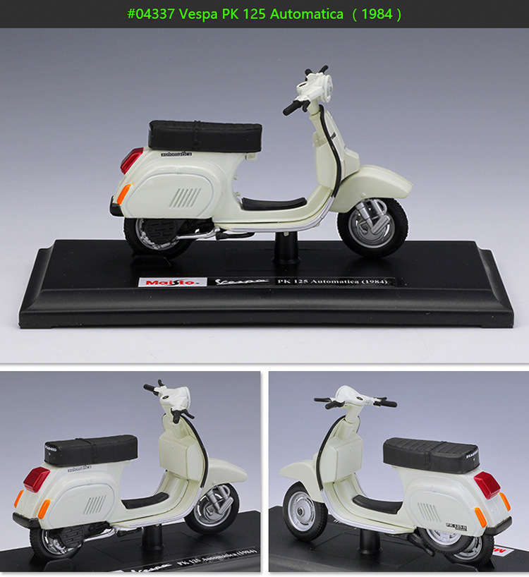 1:18Vespa 维斯帕踏板车摩托车仿真合金模型复古摩托车玩具车详情22