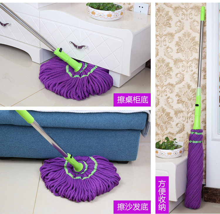 拧水拖把整箱批发不锈钢伸缩杆免沾手拧水墩布地拖可拆洗省力详情17