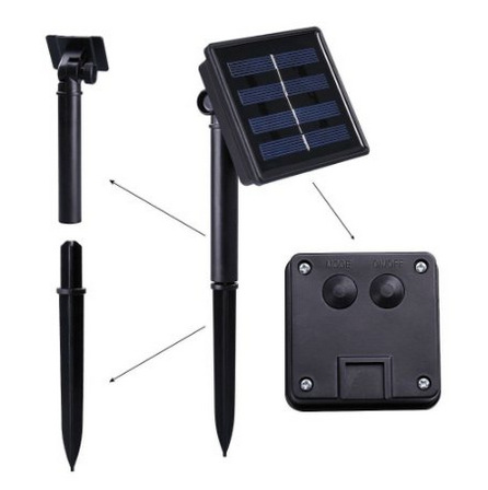 The manufacturer supplies 12LED fiber optic butterfly solar waterproof garden Christmas e-commerce best-selling light strings for same-day shipment pic 44