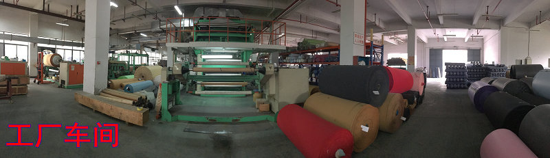 现货 耐水解1.2mm小荔枝纹PU皮革 802纹仿棉绒底皮料 箱包人造革详情2