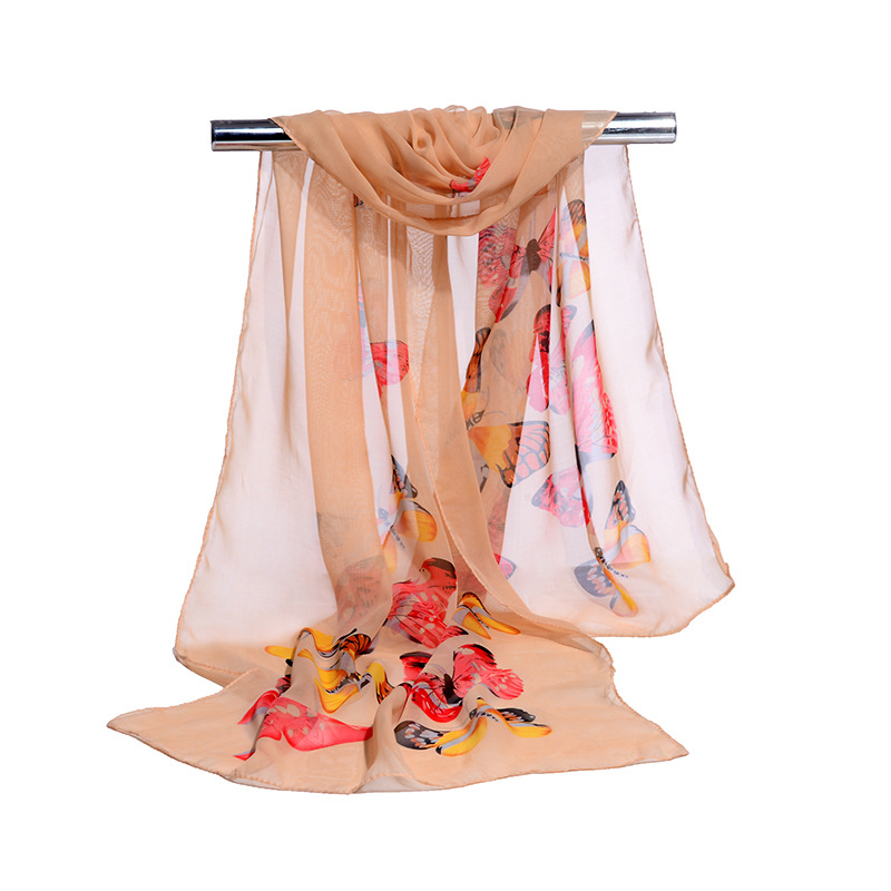 国潮厂家直销中国风版丝巾防晒大蝴蝶雪纺春夏长丝巾沙滩巾防嗮丝巾详情8