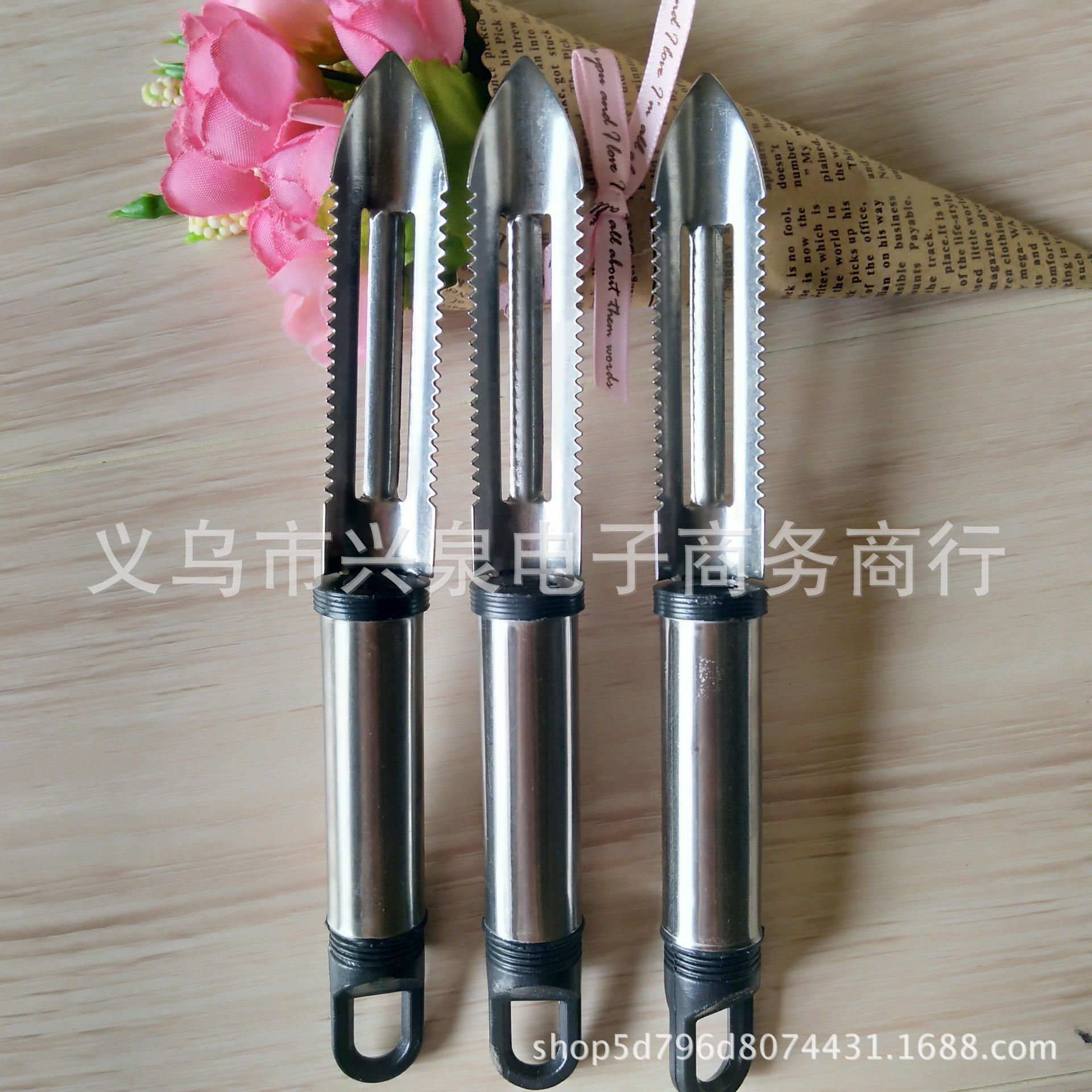 【 Zone 2-10 】 Steel handle pointed peeler 12/ pack 1200/ box fish scale peeling knife Peeler pointed peeler fish scale knife one yuan department store wholesale pic 5