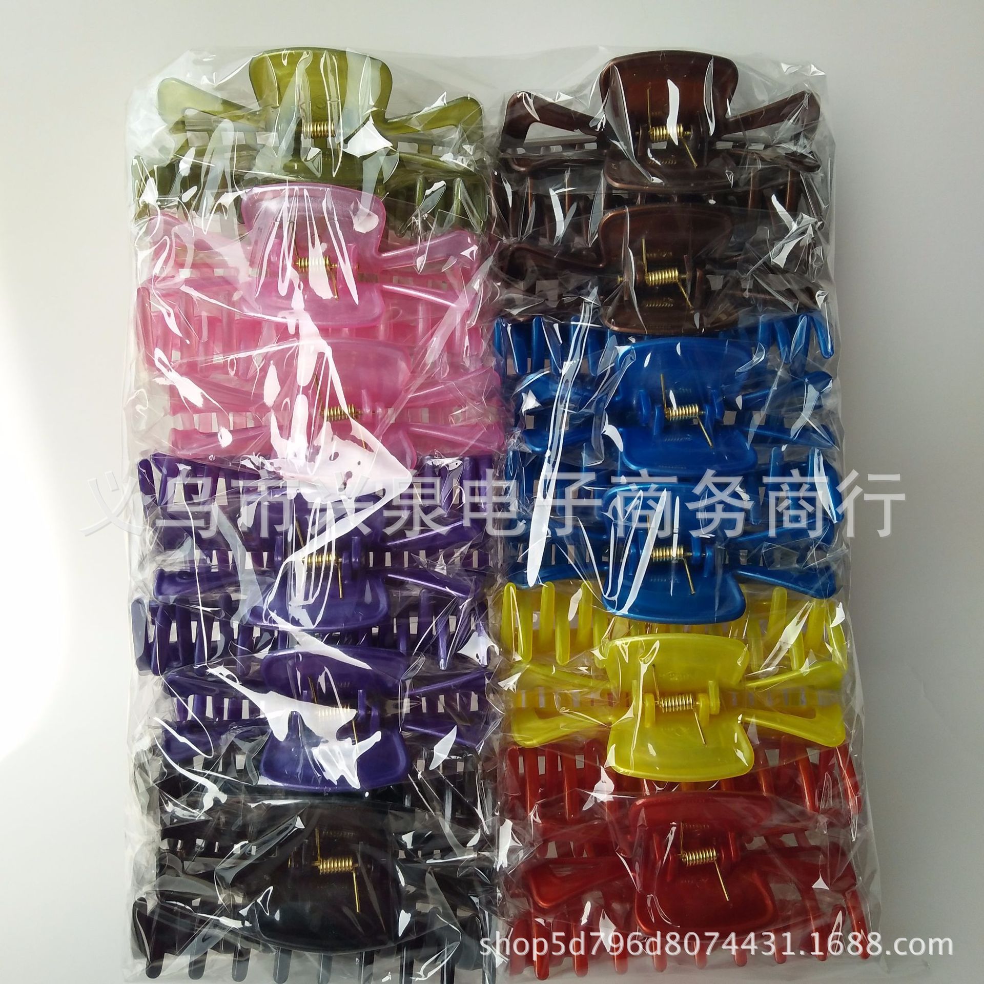 【1-7 Zones 】 One 9-prong clip, 1,440 large grippers, multi-color mixed 9-prong hair clip grippers, 1-yuan store accessories wholesale, Yiwu Department Store wholesale pic 2