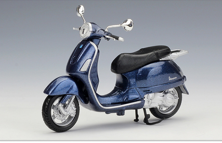 1:18Vespa 维斯帕踏板车摩托车仿真合金模型复古摩托车玩具车详情11