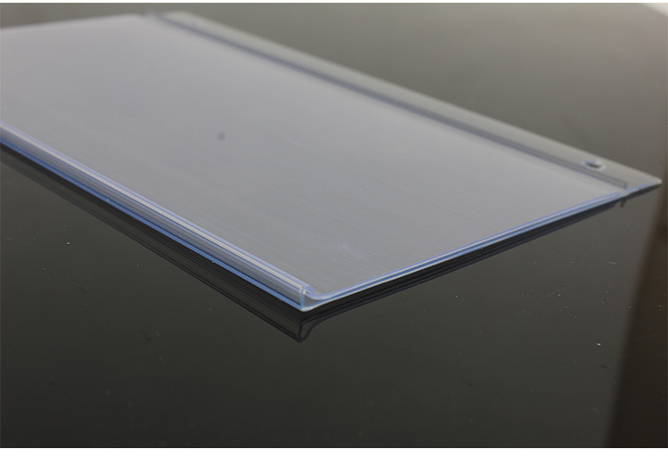 Precio del supermercado etiqueta colgante etiqueta de mercancías gancho plástico POP etiqueta de precio transparente carcasa de estantería de PVC etiqueta de exhibición estante de productos precio de la etiqueta de productos suspensión estuche de protección del vendedor super descripción de la mercancía cubierta colgante de la tienda de venta especial señalización colgante de plástico pic 9