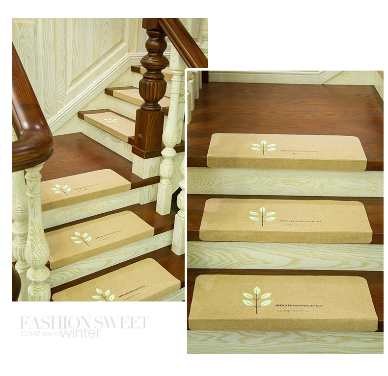 Self-adhesive stair treads without glue, home stair MATS, solid wood floor anti-slip and silent foot MATS, luminous pic 22