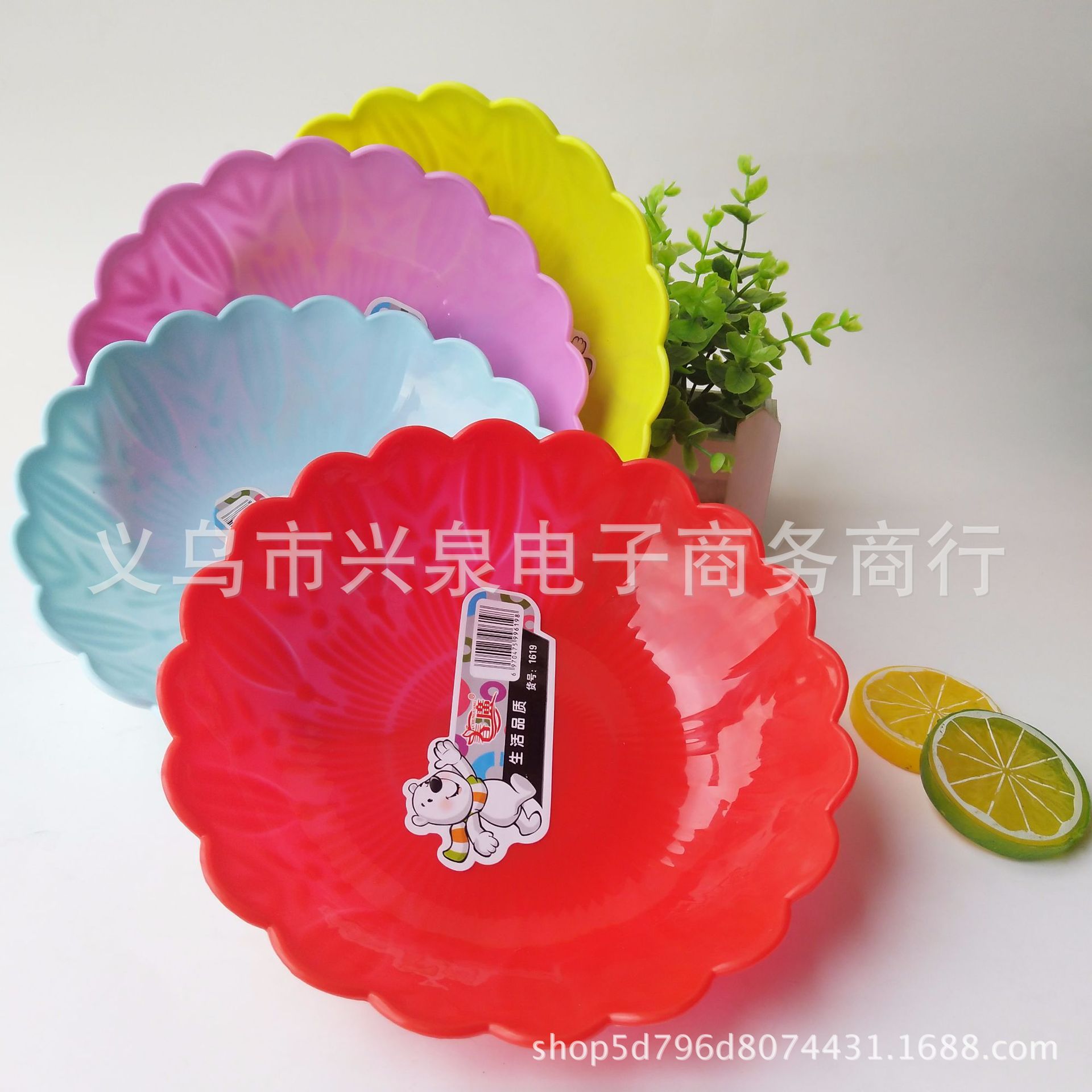 【 Zone 3-7 】 Lace plastic plates 600 yuan per box. Fruit plates, snack plates, candy plates. Colorful plastic plates. Wholesale supply of one-yuan general merchandise pic 3