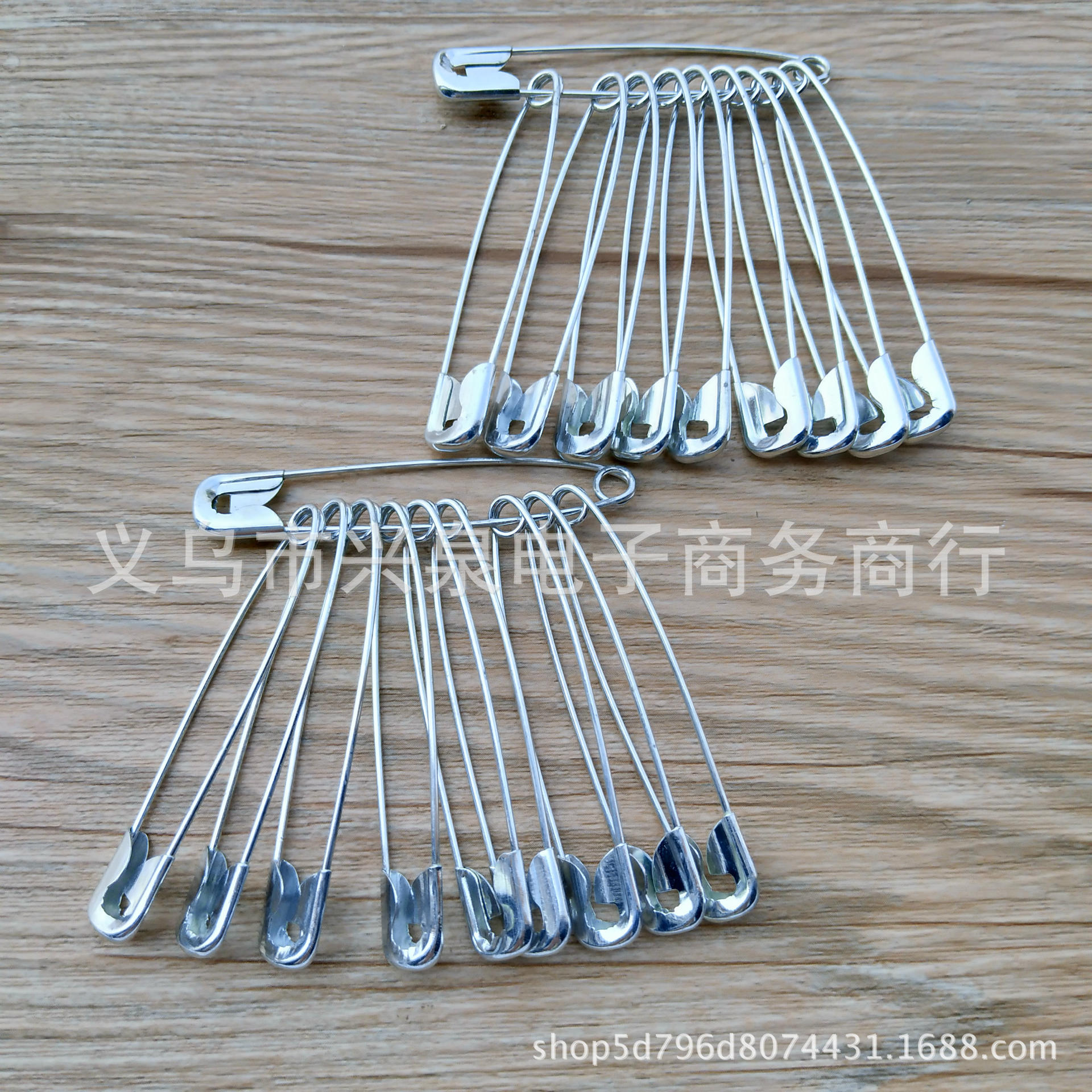 【 Zone 1-10 】 No. 3 pins 50 per box 2000 per case No. 3 pins Paperclip Large Safety pins Office pins Yiwu one-yuan supply special batch pic 5