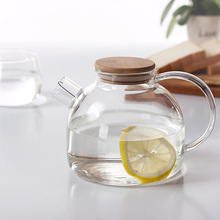 Danish solo glass water cooler, heat and cold water cooler, large-capacity juice jug, glass water jug, creative pic 5