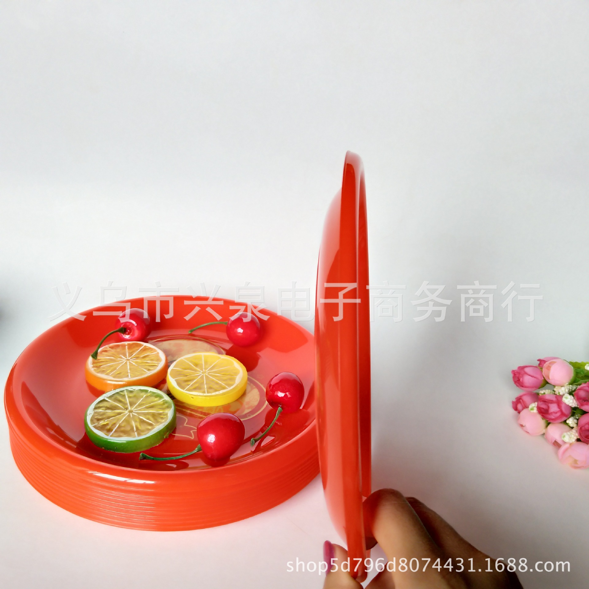 【 Districts 3-7 】1022 stores offer fruit platters for happy events at 600 yuan per box. Plastic platters, red candy platters, flower pot pads, thermos trays, wedding use, wholesale at one or two yuan pic 2