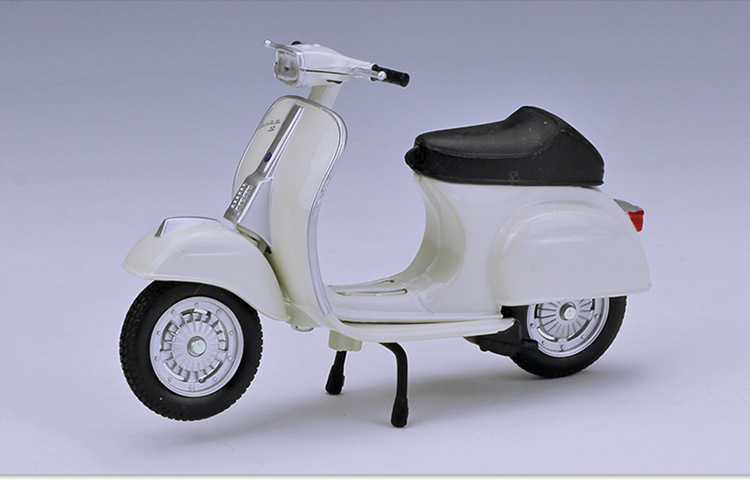 1:18Vespa 维斯帕踏板车摩托车仿真合金模型复古摩托车玩具车详情21