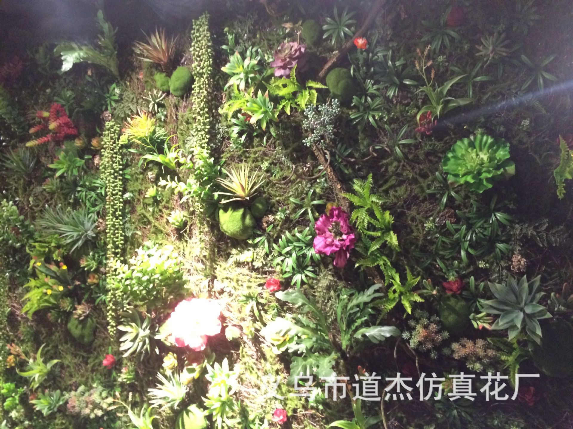 植物工艺品多肉植物仿真花花篮装饰柳编凤眼菩提挂件创意摆件详情3