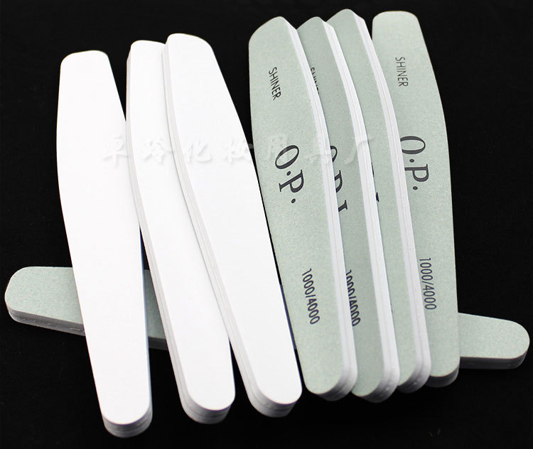 Factory direct sales of nail polish strips, teardrop-shaped super polish strips, green and white silver polishing rods pic 6