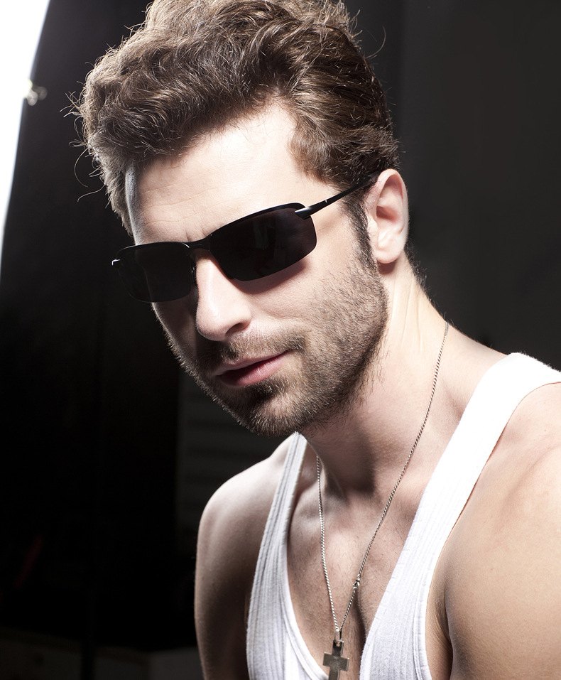 男士偏光太阳眼镜开车驾驶眼镜 钓鱼眼镜 户外蛤蟆镜男墨镜3043详情7