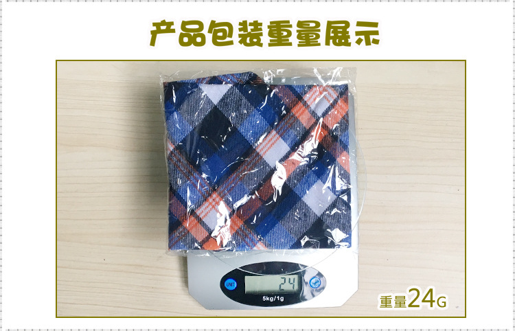 跨境2024母婴用品苏格兰风棉质宝宝围脖格子三角巾儿童大号口水巾详情29