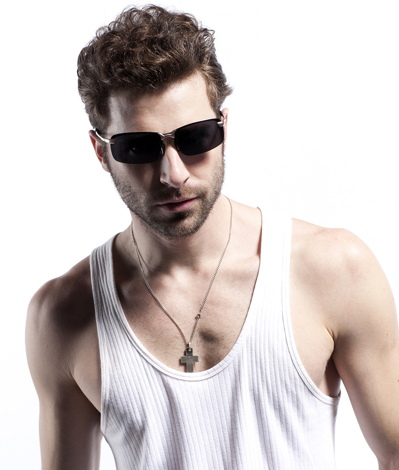 男士偏光太阳眼镜开车驾驶眼镜 钓鱼眼镜 户外蛤蟆镜男墨镜3043详情1