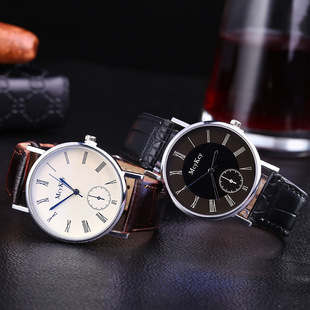 现货款三眼蓝光玻璃皮带男士手表 礼品手表男 石英表厂家批发详情26