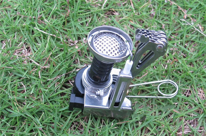 户外迷你一体式炉头可折叠不锈钢燃气支架登山野营便携防风炊具详情7