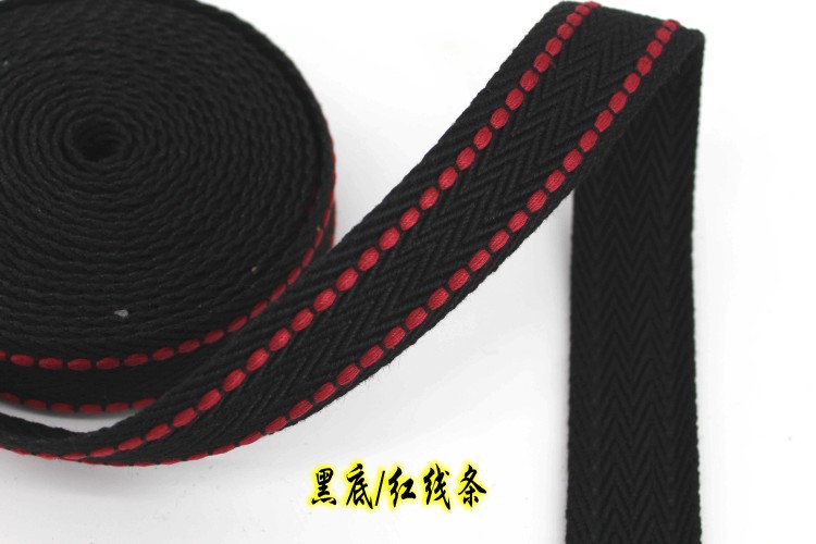 Factory wholesale of 38mm wide double-person shoulder straps, thickened polyester-cotton webbing, canvas belts, bags, clothing accessories pic 8